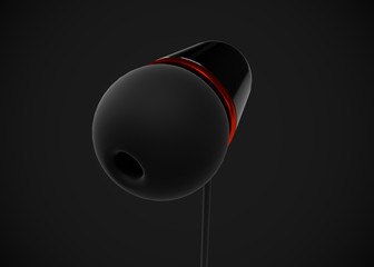 Headphone In-Ear Earphone Wireless 3D Render