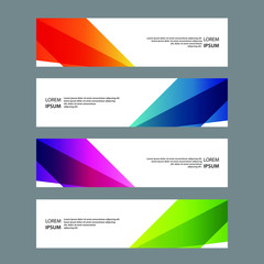 Fototapeta premium Vector Abstract banner web template