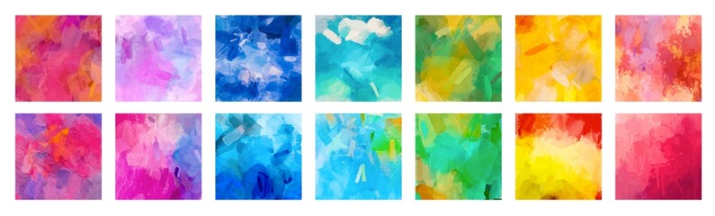 Big set of bright colorful watercolor background for poster, brochure or flyer