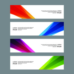 Naklejka premium Vector Abstract banner web template