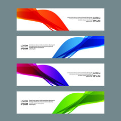 Fototapeta premium Vector Abstract banner web template