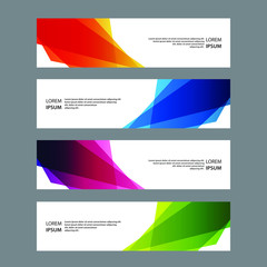 Fototapeta premium Vector Abstract banner web template