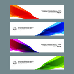 Fototapeta premium Vector Abstract banner web template