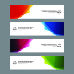 Fototapeta premium Vector Abstract banner web template