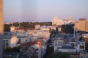 Fototapeta na wymiar Buildings in Kiev