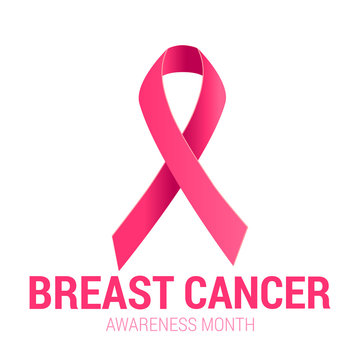 Pink ribbon Awareness symbol.