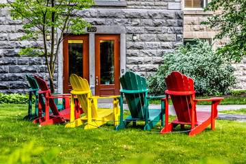 Colored wooden Chairs