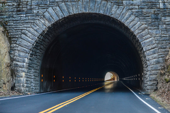 Scenic View Through The Blue Ridge Mountains