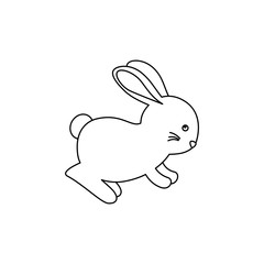 cute and little rabbit character