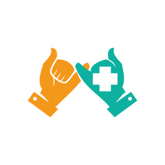 Commitment Teamwork Together Business Logo Illustration Vector