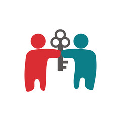 Commitment Teamwork Together Business Logo Illustration Vector