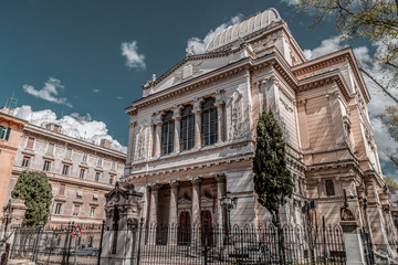 Fototapeta na wymiar The Great Synagogue of Rome