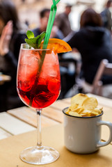 Italian style spritz drink