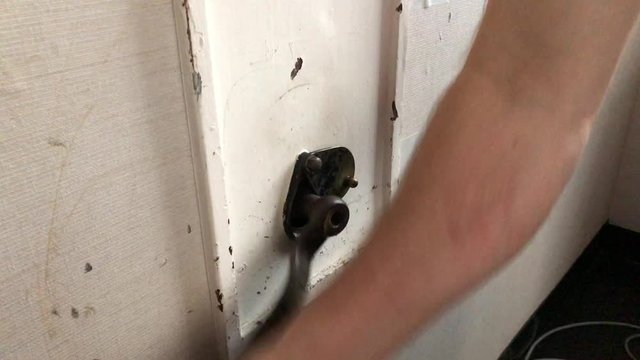 old style crank handle for shutter