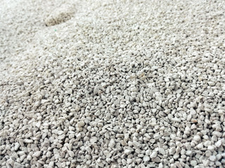 Spring fertilizer. Nitrogen, phosphorus and potassium to strengthen the grain. Manure balls. Industrial quantity of nutrient for agriculture. Mineral fertilizer of cereal in the agricultural industry.