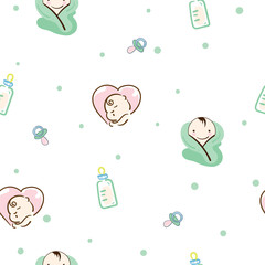 baby graphic pattern wallpaper object