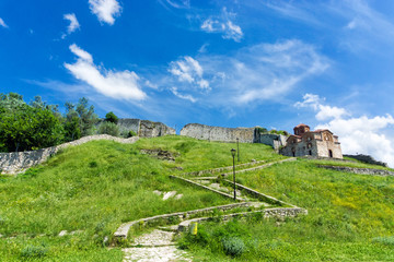 Fototapeta na wymiar Byzantine Holy Trinity Church in Berat Castle, Berat, Albania