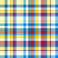 Seamless multicolored pattern. Checkered texture with many lines. Geometric colored wallpaper with stripes. Print for fabrics