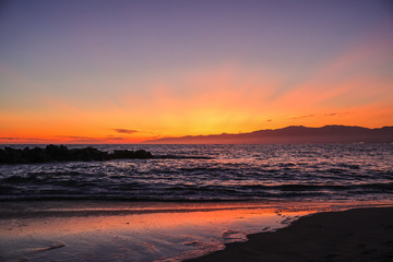 Fototapeta na wymiar California Summer Sunset