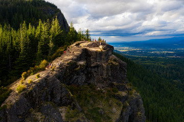 Fototapeta na wymiar Hiking in the Rattlesnake Ridge in Washington State