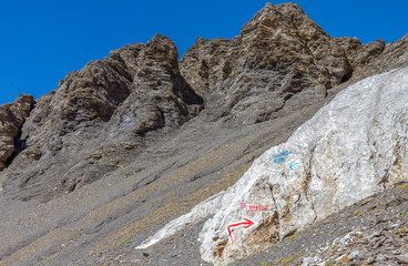 trail in the mountains
