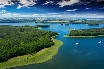 Mazury-jezioro Kisajno - obrazy, fototapety, plakaty