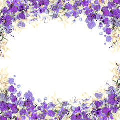 Obraz na płótnie Canvas floral flower design frame graphic