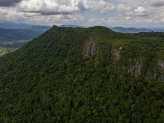 Beautiful aerial landscape view of Costa Ricas Mountains in Barra Honda National Park