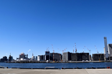 Fototapeta premium 晴海埠頭 東京オリンピック選手村工事