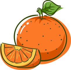 Orange Superfood Illustration