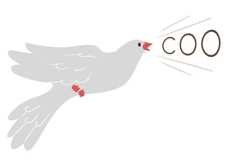 Dove Sound Coo Illustration