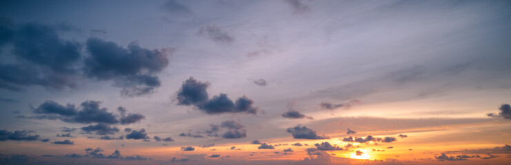 Sunset sky background