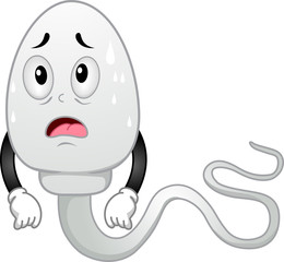 Sperm Mascot Hot Illustration
