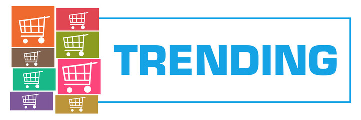 Trending Colorful Shopping Carts Grid Left Box Horizontal 