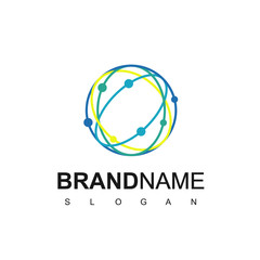 Circle Technology Logo Design Template