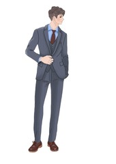 スーツ男性