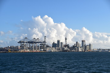Naklejka premium City view of Auckland in New Zealand