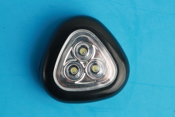 triangular black flashlight led light