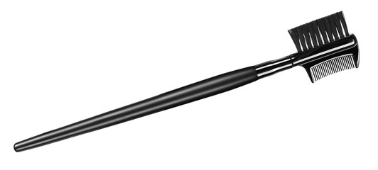 Brush to comb the eyebrows, isolated on white.