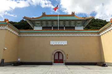 Beautiful view at National Palace Museum,Taipei - obrazy, fototapety, plakaty