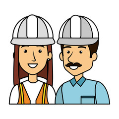 couple of builders constructors characters