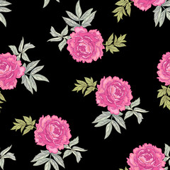 Vektor nahtlose Blumenmuster. © marinavorona