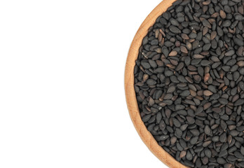 Black sesame in bowl