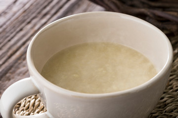 ほんわか湯気の立つ、牡蠣のクリームスープ