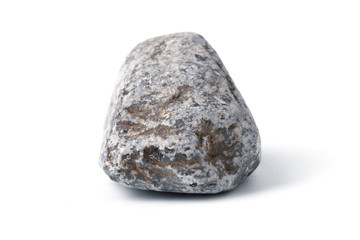 Stones with soft shadow on white background.