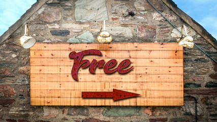 Street Sign to Free