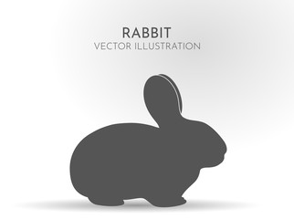 Fototapeta premium Rabbit icon. Vector illustration. Emblem