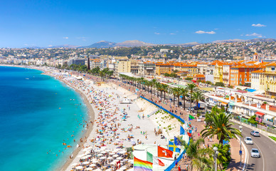 Promenade des Anglais in Nice (Nizza), Frankrijk