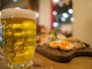ビールと料理