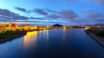 Obraz premium 경인운하 김포터미널 야경